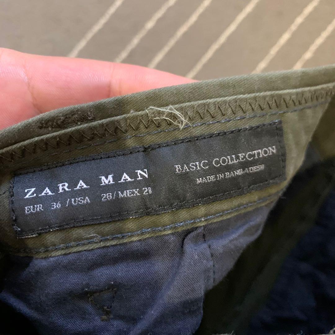 Zara Man Pants (Made in Bangladesh) - Size 28, Men's Fashion, Bottoms ...