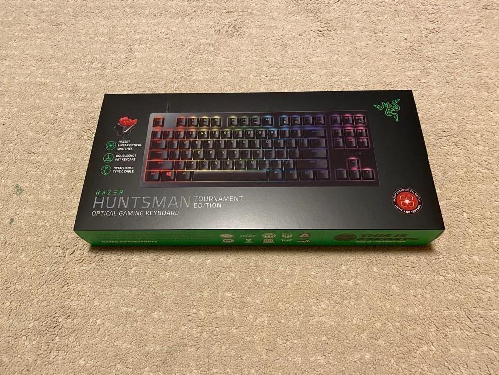 Razer Huntsman Tournament Edition Te Gaming Keyboard Tkl Version Red Switch Silent Linear Lightning Quick Electronics Computer Parts Accessories On Carousell
