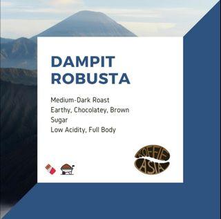 (1 Kg) Java Dampit Robusta Coffee - 1,000 Grams (Whole Coffee Beans/Ground)