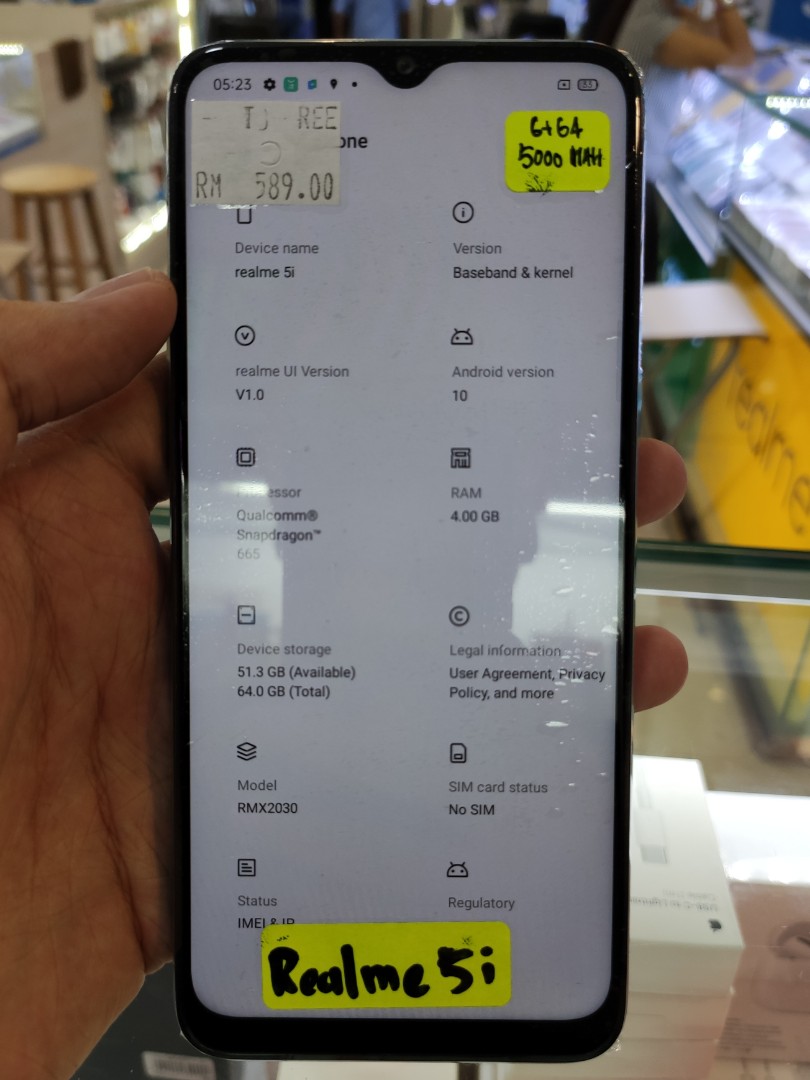 99 Condition Realme 5i 4 64 Warranty Til July 2021 Mobile Phones Tablets Android Phones Others On Carousell