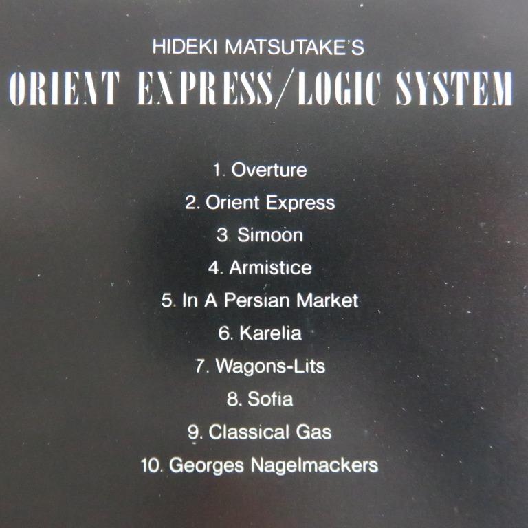 松武秀樹 hideki (坂本龍一 Y.M.O.) LOgiC sYSTem 東方快車 ORiENT EXpress CD (82年 日
