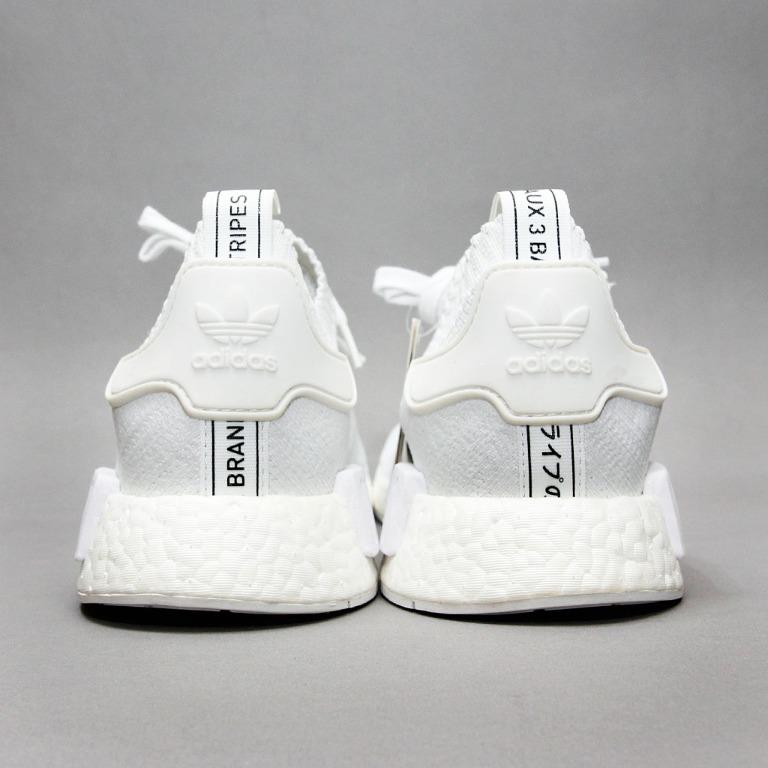 Adidas nmd r1 deals pk monochrome white