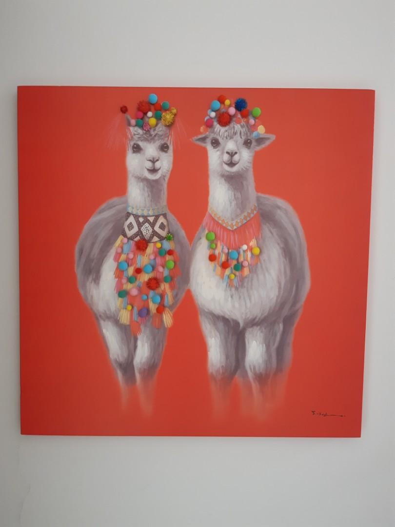 alpaca painting