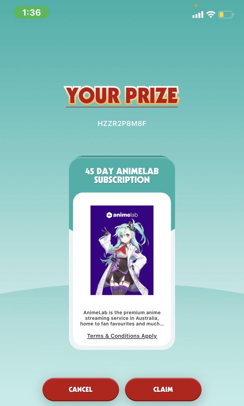 Animelab 45day Subscription Tickets Vouchers Gift Cards Vouchers On Carousell • unused balances on gift cards will expire after 3 years from purchase. animelab 45day subscription
