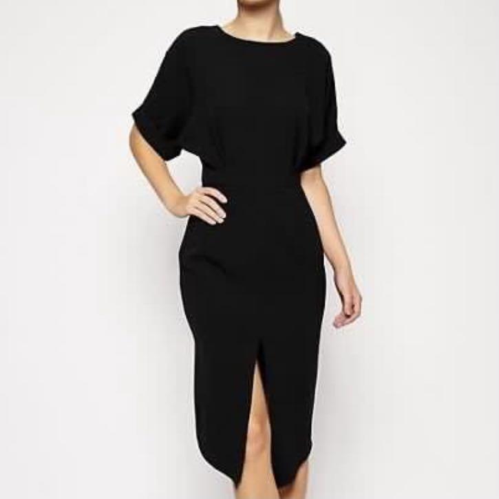 Asos black work dress top
