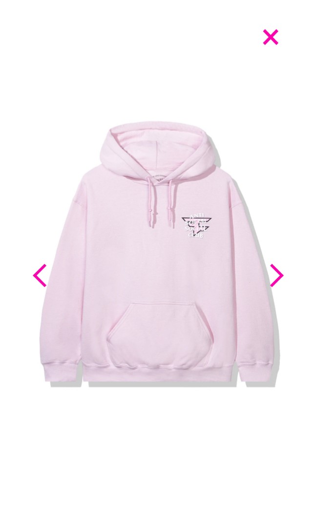ASSC Anti Social Social Club x Faze Clan Pink Hoodie, Men's