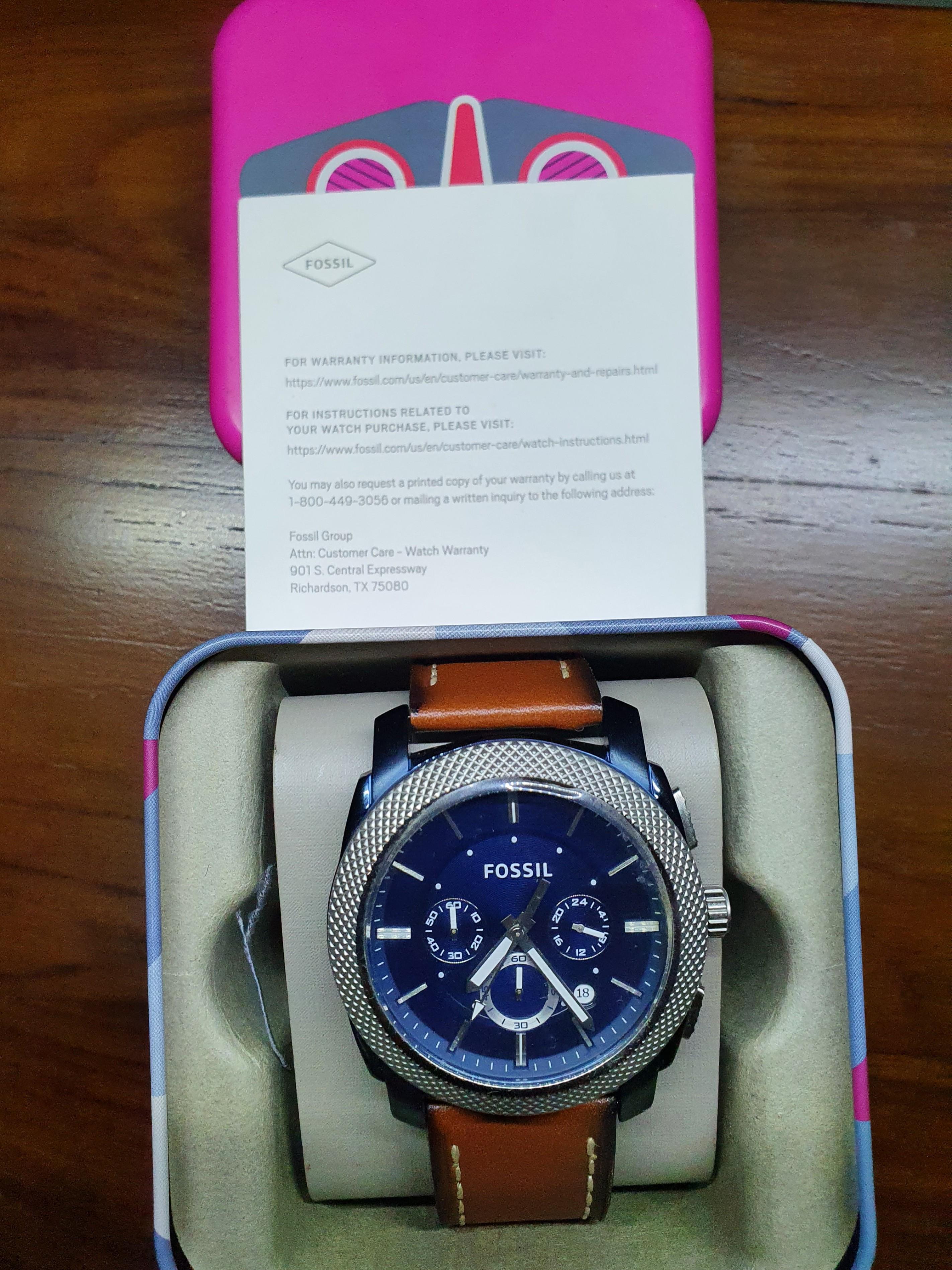 Fossil chronograph watch instructions clearance