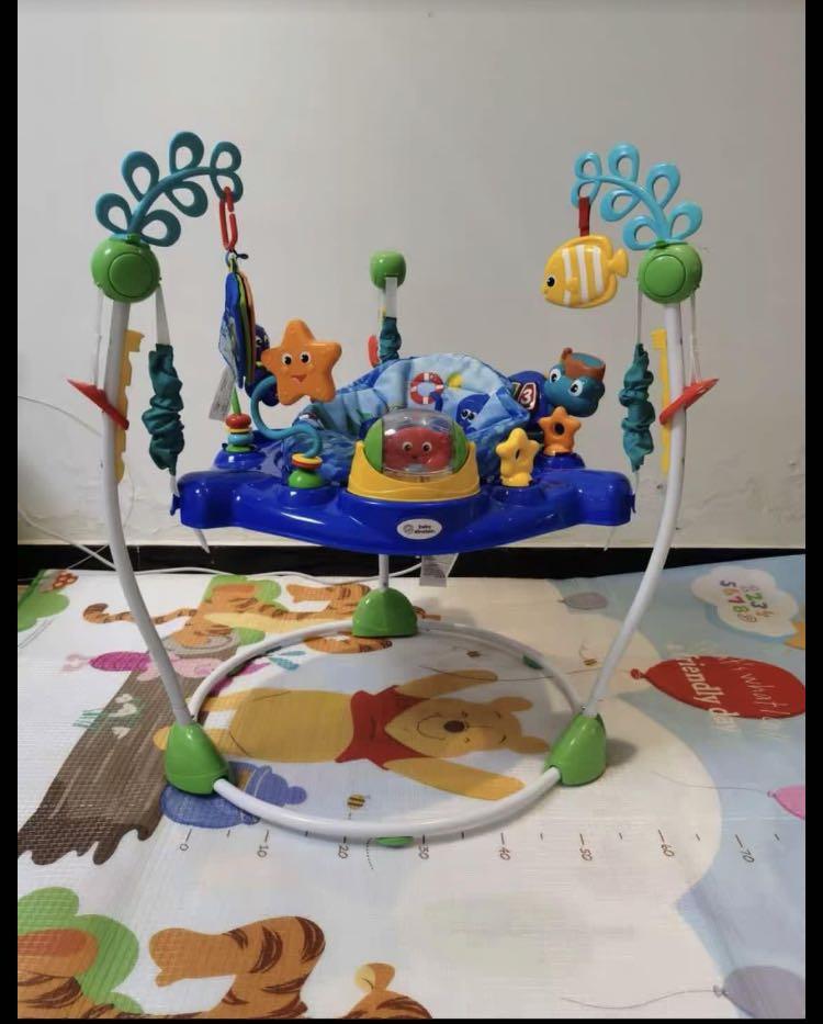 Baby Einstein 彈彈凳 彈彈椅 跳跳椅 跳跳樂 Baby Jumperoo gym, 兒童＆孕婦用品, 嬰兒玩具 Carousell