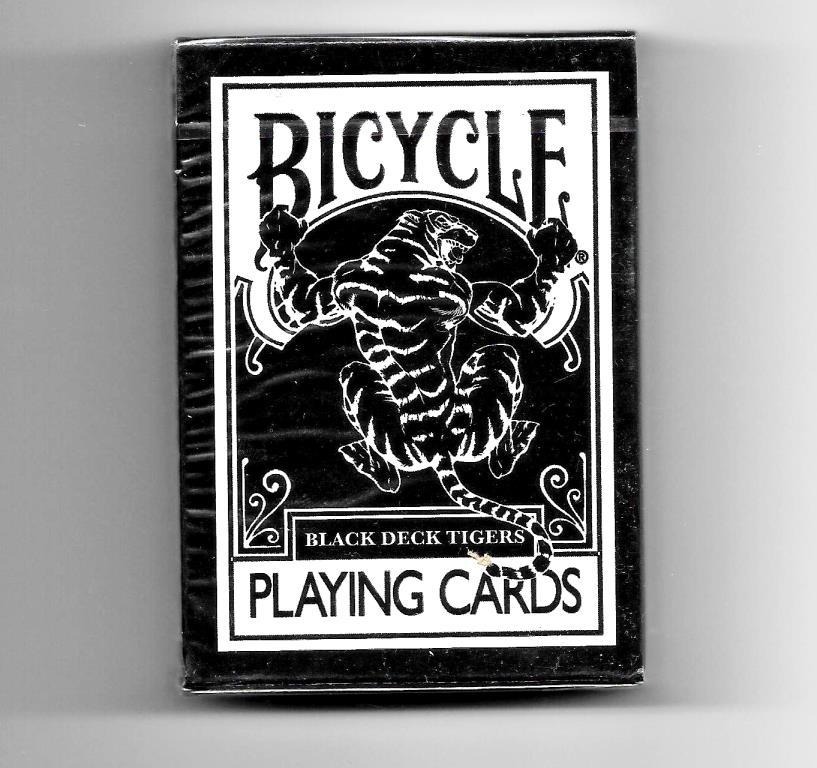 Bicycle Black Tiger White Pips Uv500 Playing Cards Toys Games Board Games Cards On Carousell