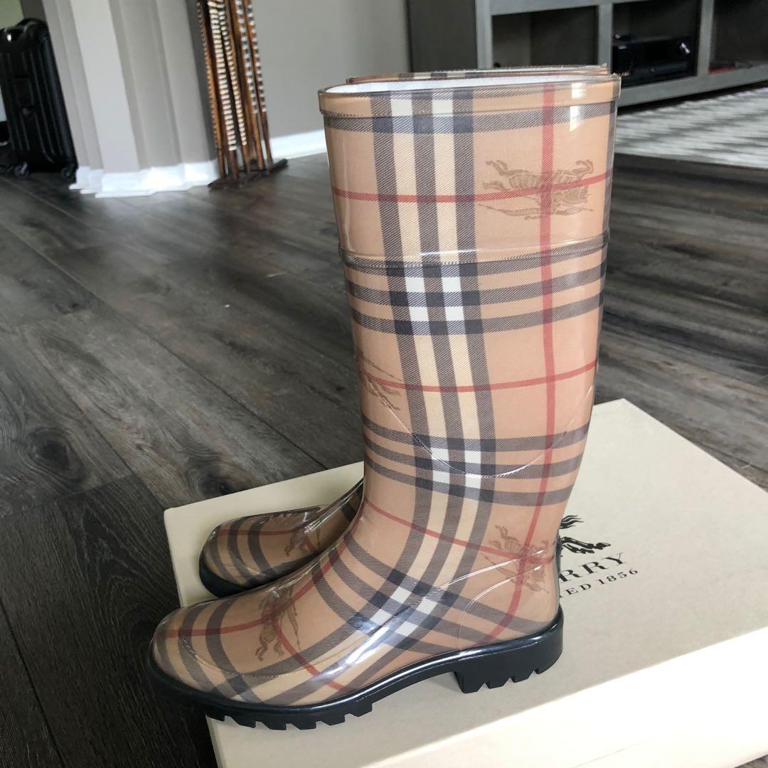 Burberry rain boots Haymarket 36 6 Luxury on Carousell