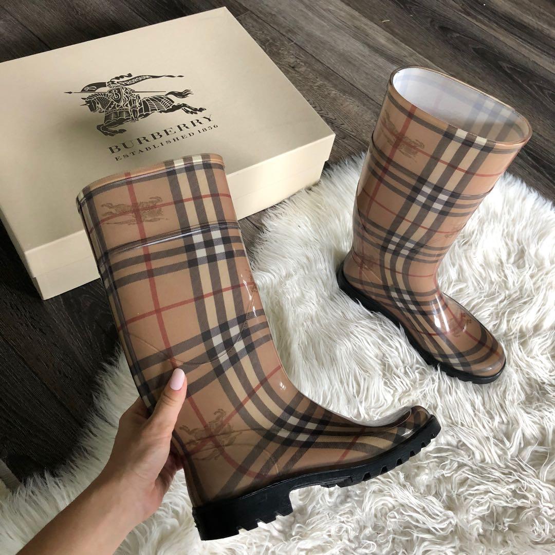Burberry rain boots Haymarket 36 6 Luxury on Carousell