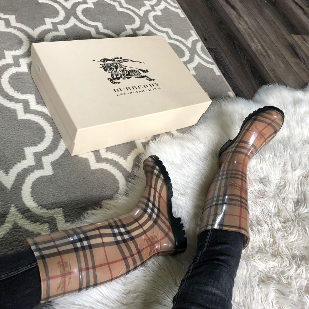 Burberry rain boots Haymarket 36 6 Luxury on Carousell