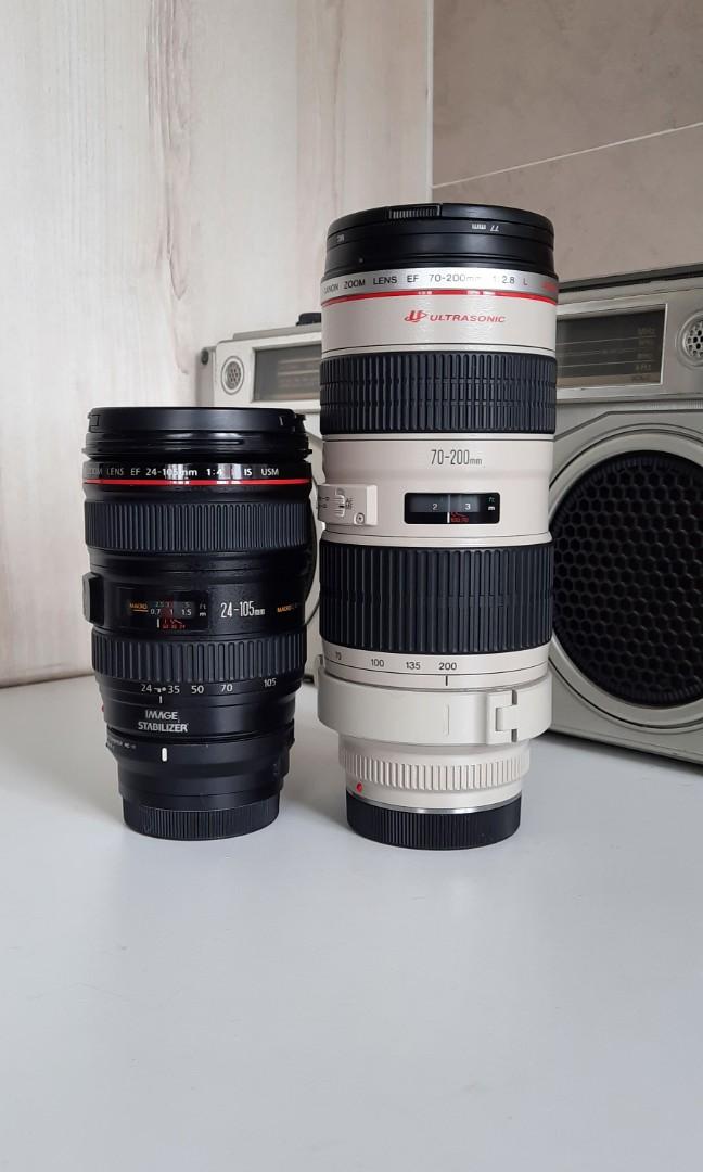 canon 24 105 f4 and 70 200 f2 8