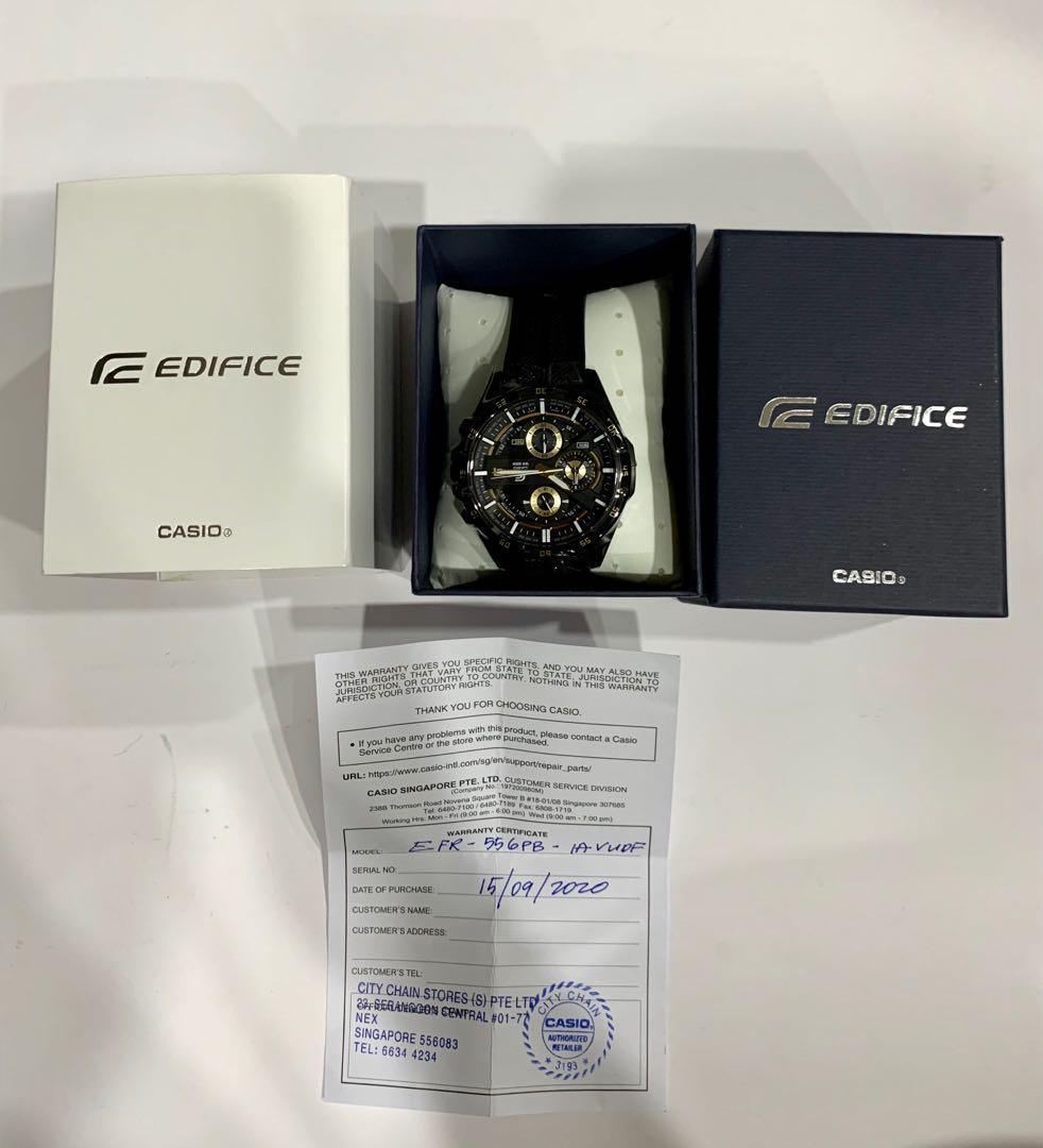 BNWT CASIO EDIFICE EFR 556PB 1AVUDF CHRONOGRAPH WATCH