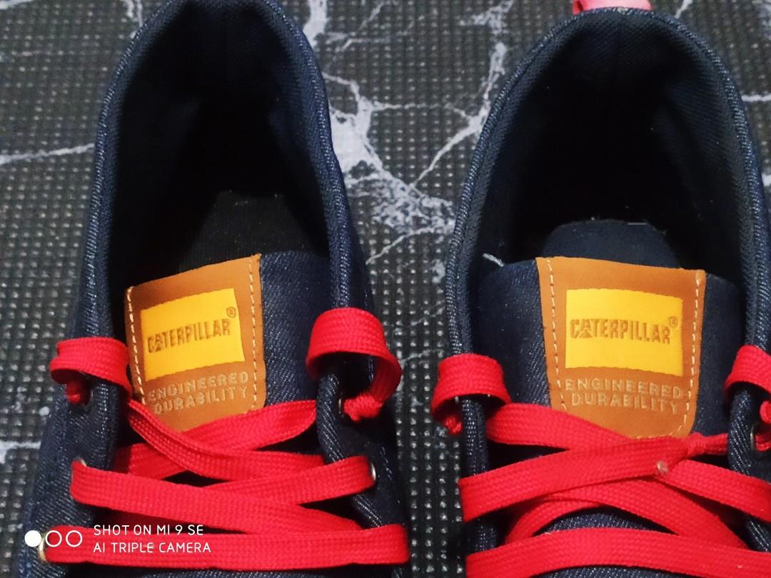 Caterpillar Denim Shoes (Category: Sneakers) located in Caloocan City. Submitted by bossxbabe (Listing ID 1040040370, Image 3). Description: Caterpillar Denim Shoes size: 10 9/10 condition 2,500.