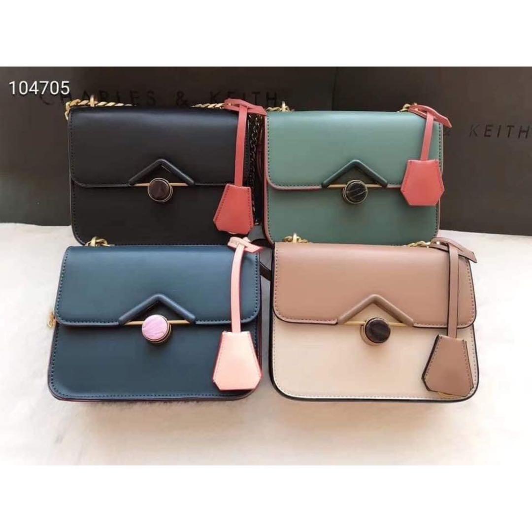 Charles and keith embellished sales crossbody bag