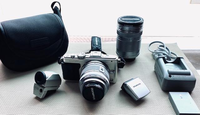 Digital Camera-Olympus (Category: Video Cameras) located in Bacoor. Submitted by gojisan (Listing ID 1040022163, Image 1). Description: ALL ITEMS FOR SALE AT A BARGAIN PRICE AS A WHOLE, NOT PER PIECE! Olympus Camera: PEN Series Model E-PL5 camera body Features: Touch Autofocus Art Filter program Olympus Image Share capable High Definition Multimedia Interface Image pixels: 17200 Monitor: Variable angle, 3-inch TFT color LED, Touch screen Includes