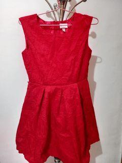 Dress red simple
