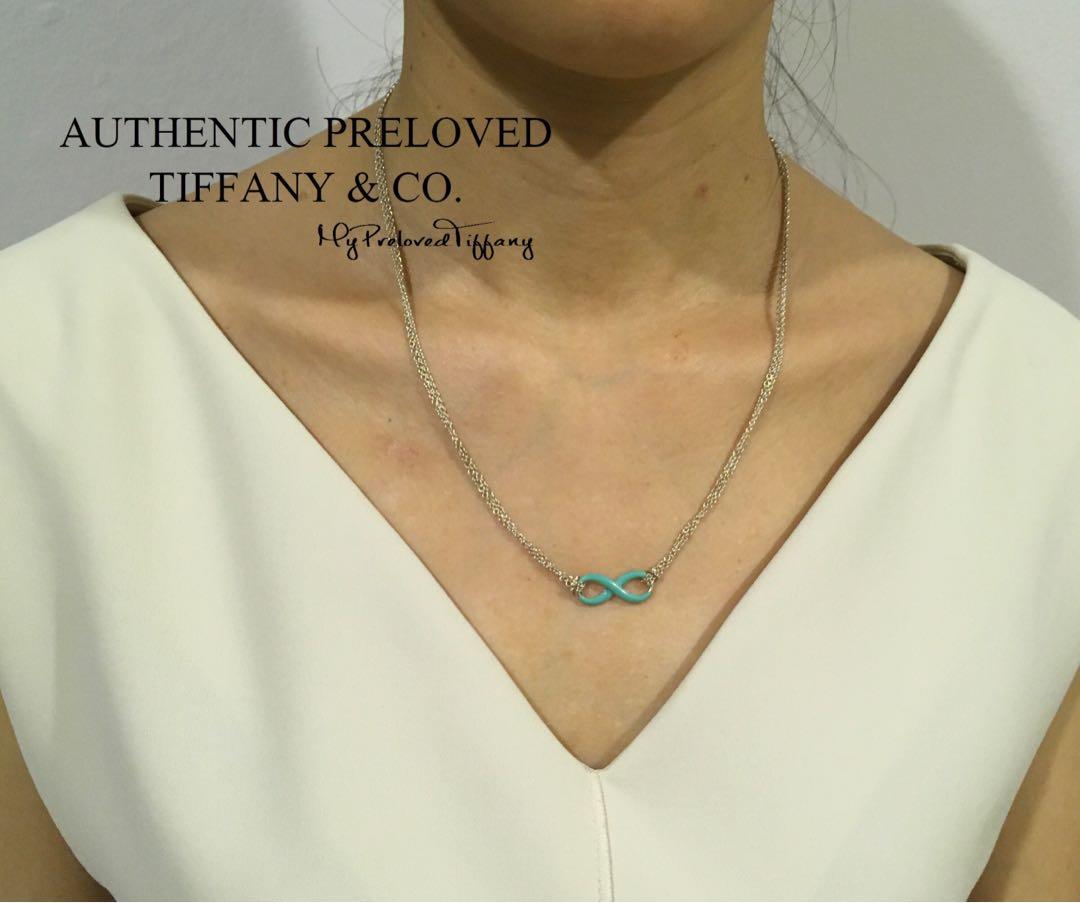 tiffany blue infinity necklace