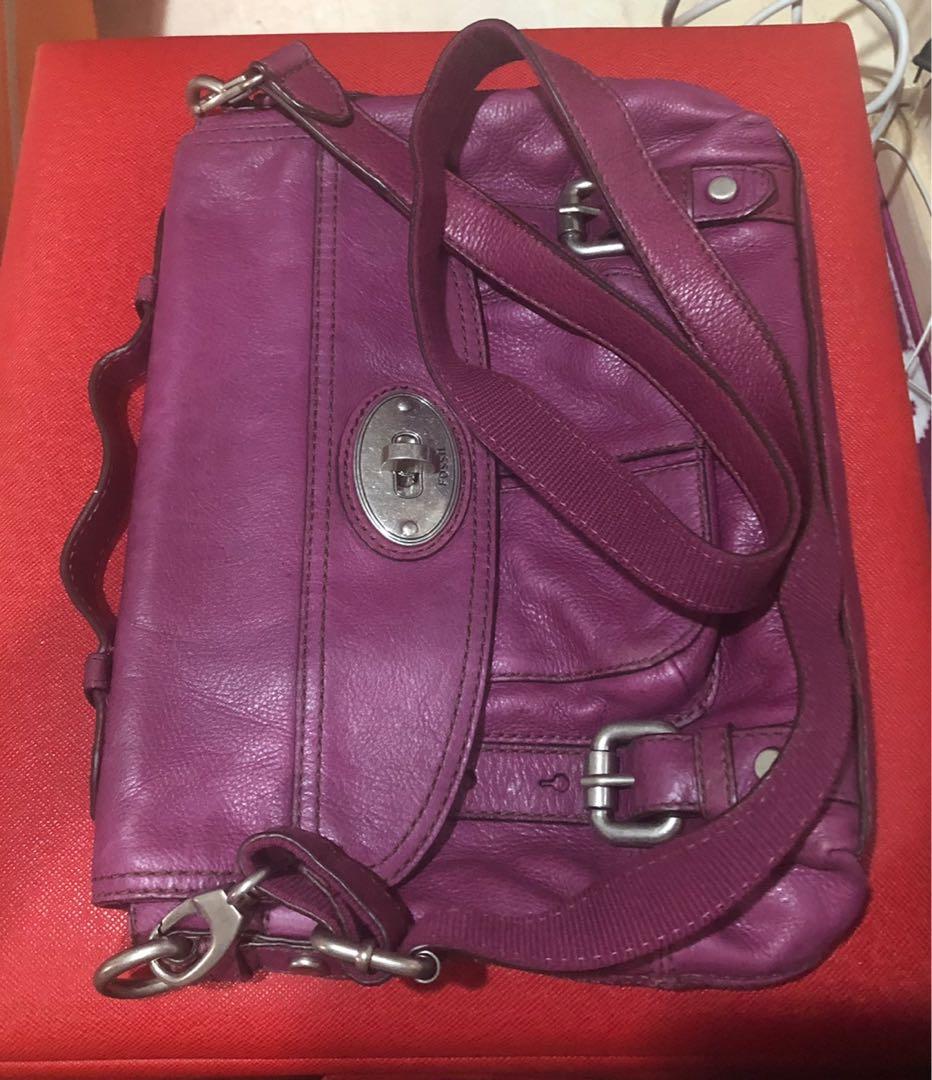 Leather Handbags Fossil Women Women Bags Fossil Women Leather Bags Fossil Women Leather Handbags Fossil Women Leather Handbag FOSSIL purple 