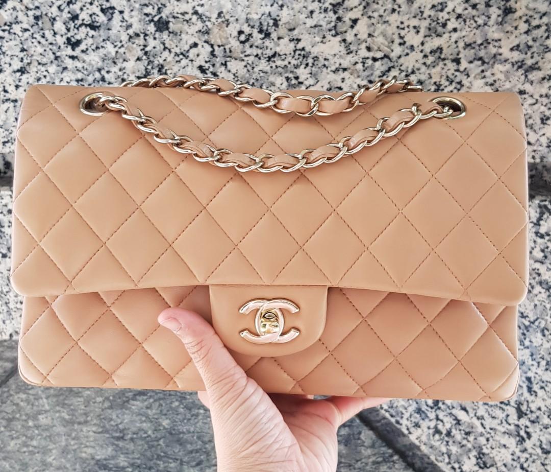 CHANEL Classic Flap  Year 2019 Color Dark Beige 19B season chanel   Bags Chanel handbags Fashion bags