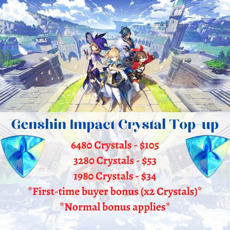 Genshin Impact Genesis Crystals Top Up Toys Games Video Gaming In Game Products On Carousell