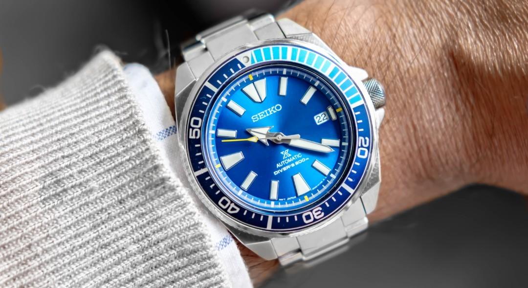 Genuine Seiko Samurai Blue Lagoon SRPB09K1 dial, Men's Fashion, Watches &  Accessories, Watches on Carousell