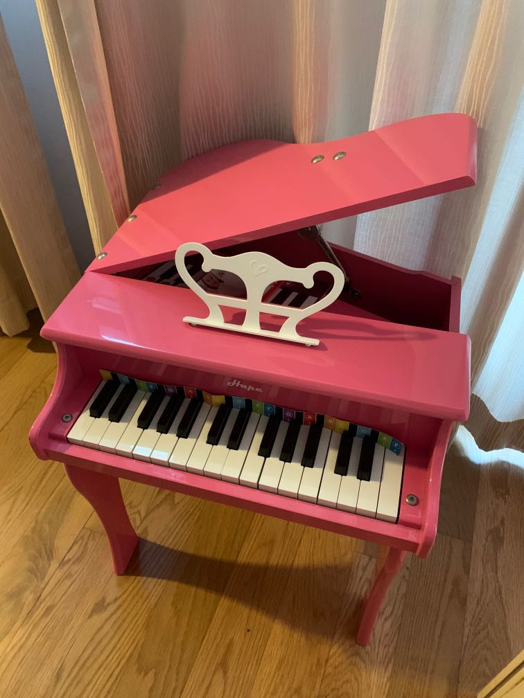 Hape Happy Grand Piano pink Babies Kids Infant Playtime on Carousell