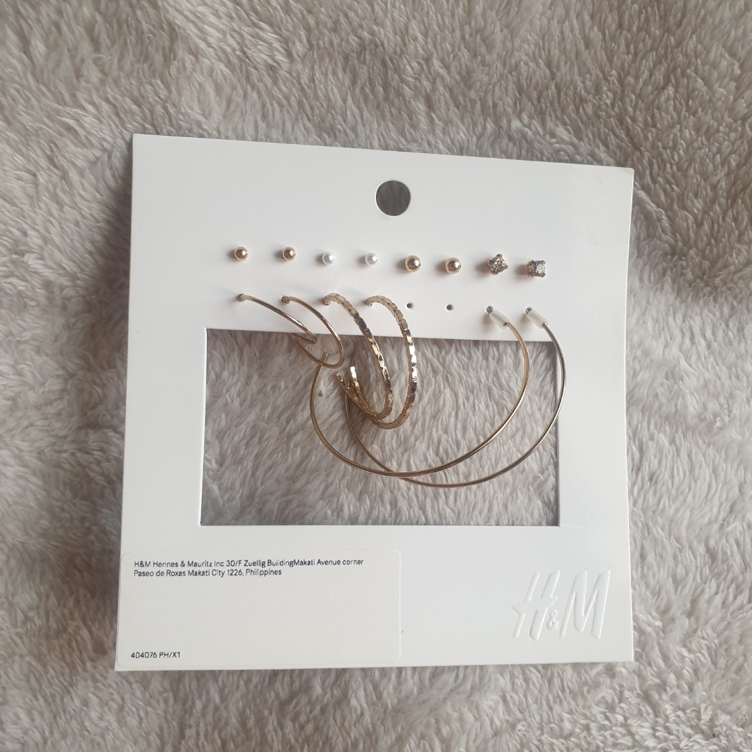 H and m earrings set deals