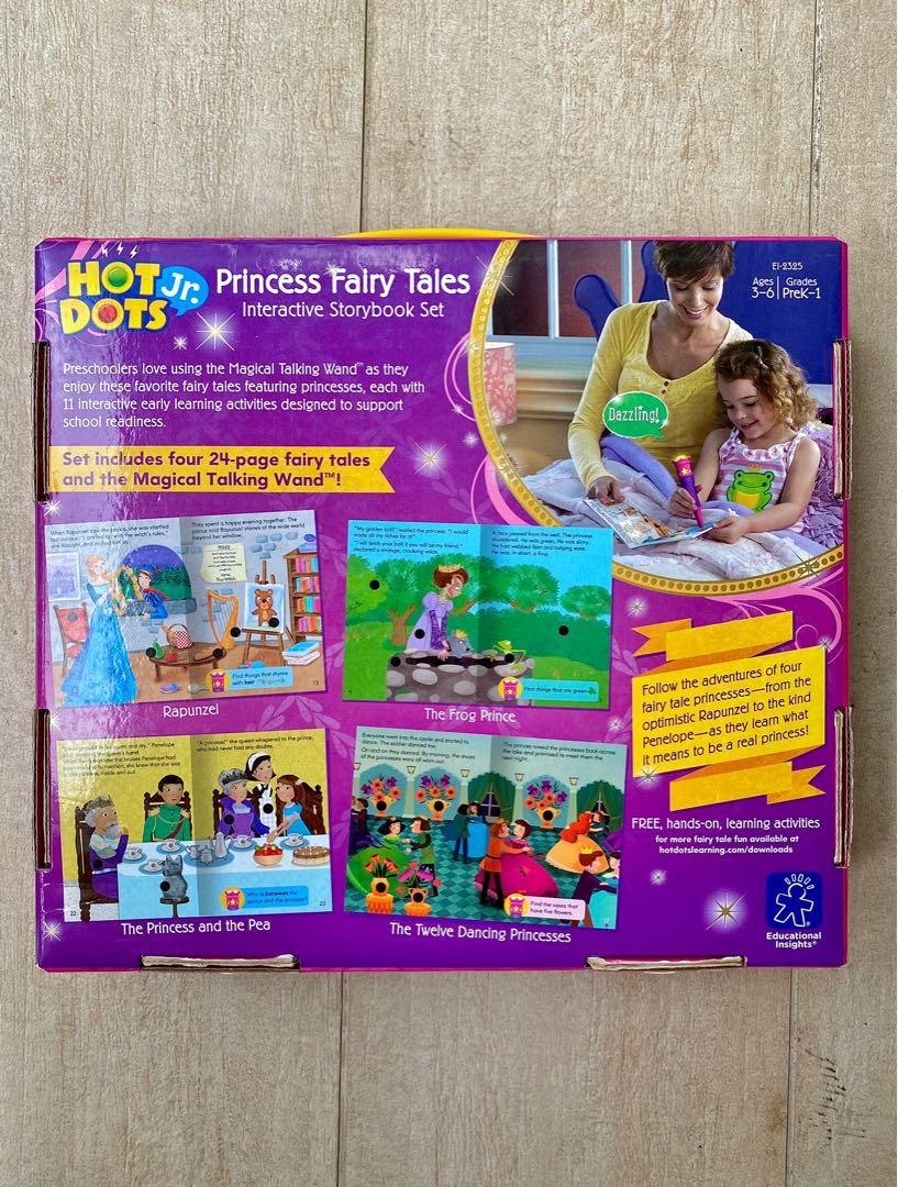 Educational Insights 2325 Hot Dots Jr Princess Fairy Tales Interactive Storybook Set