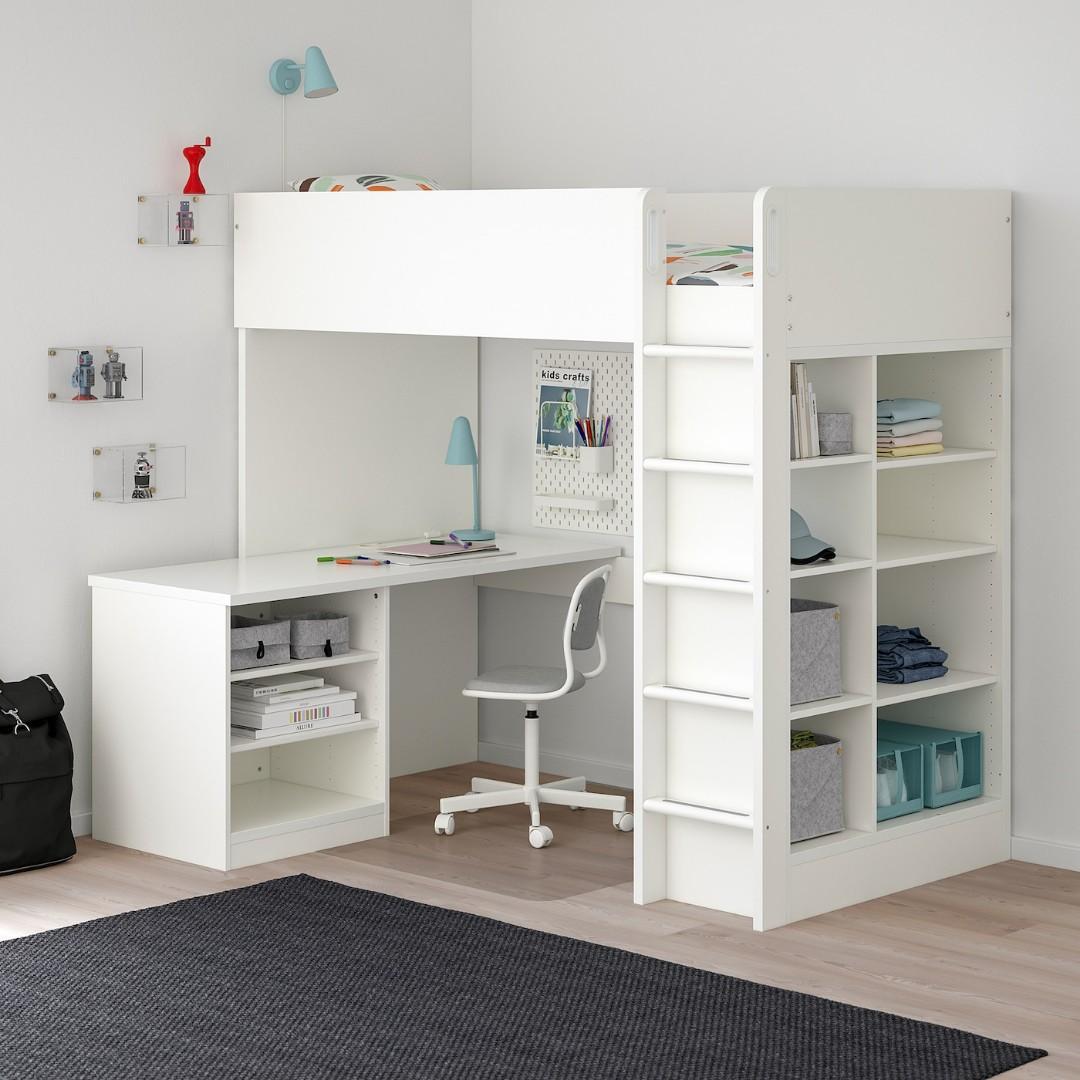 Ikea Kids bunk loft bed with mattress Furniture Home Living
