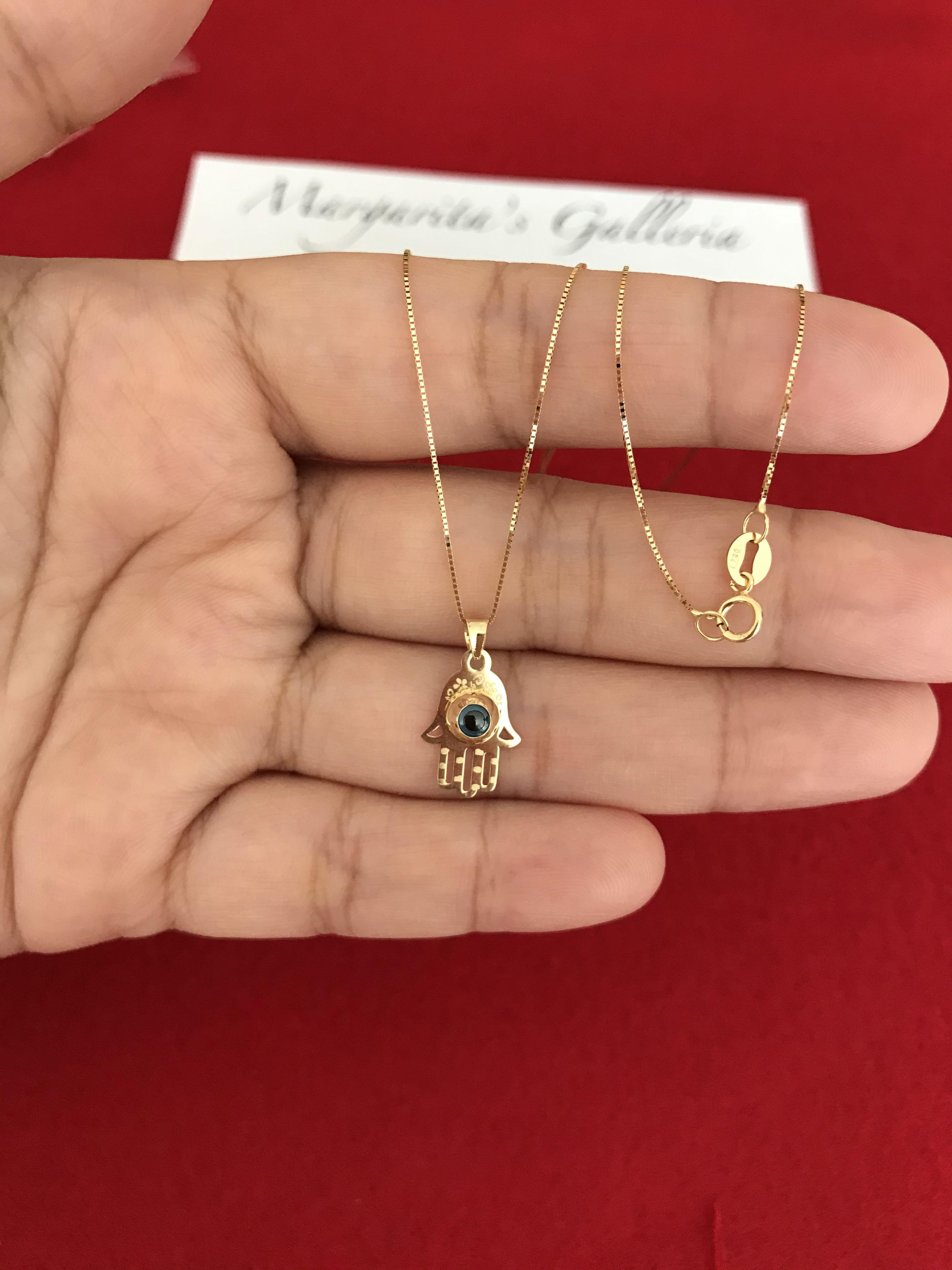 Instock‼️Hamsa Necklace: Genuine 18K 