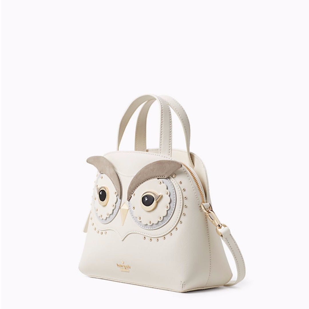 kate spade Owl white bag