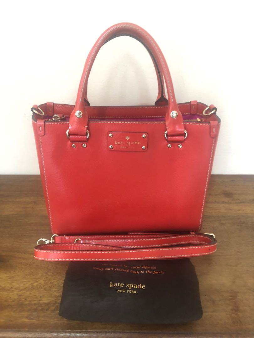 Kate Spade red bag, Women's Fashion, Bags & Wallets, Purses & Pouches on  Carousell
