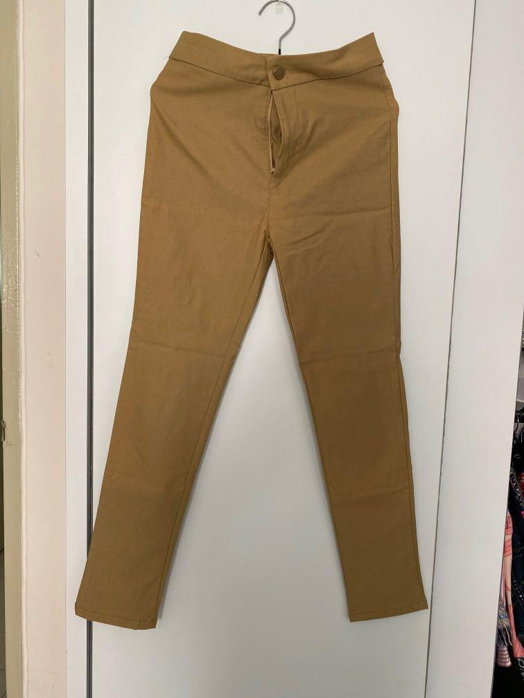 khaki pants womens stretchy