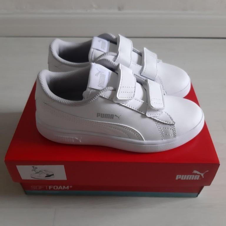 Kids Primary School Shoes White Velcro Children Child Sneakers, Sneakers & Footwear on Carousell