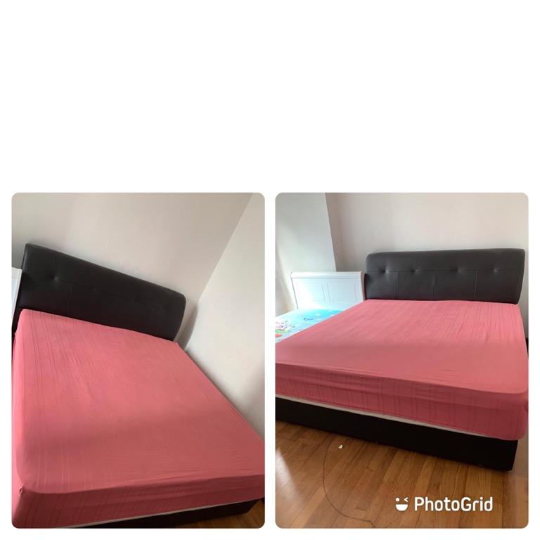 king size bed cot with mattress