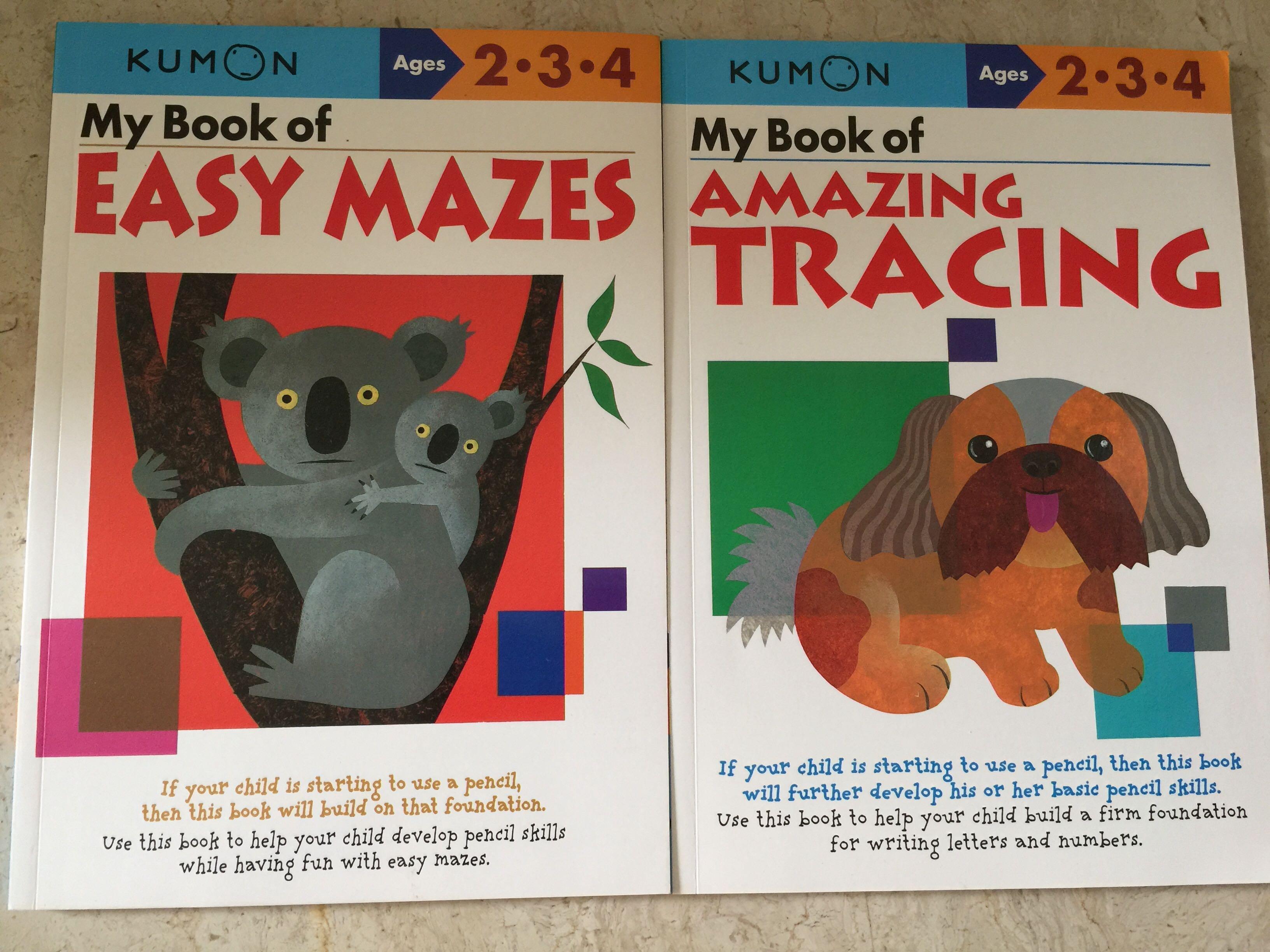 Kumon My Book of Easy Mazes My Book of Amazing Tracing 2.3.4 ...