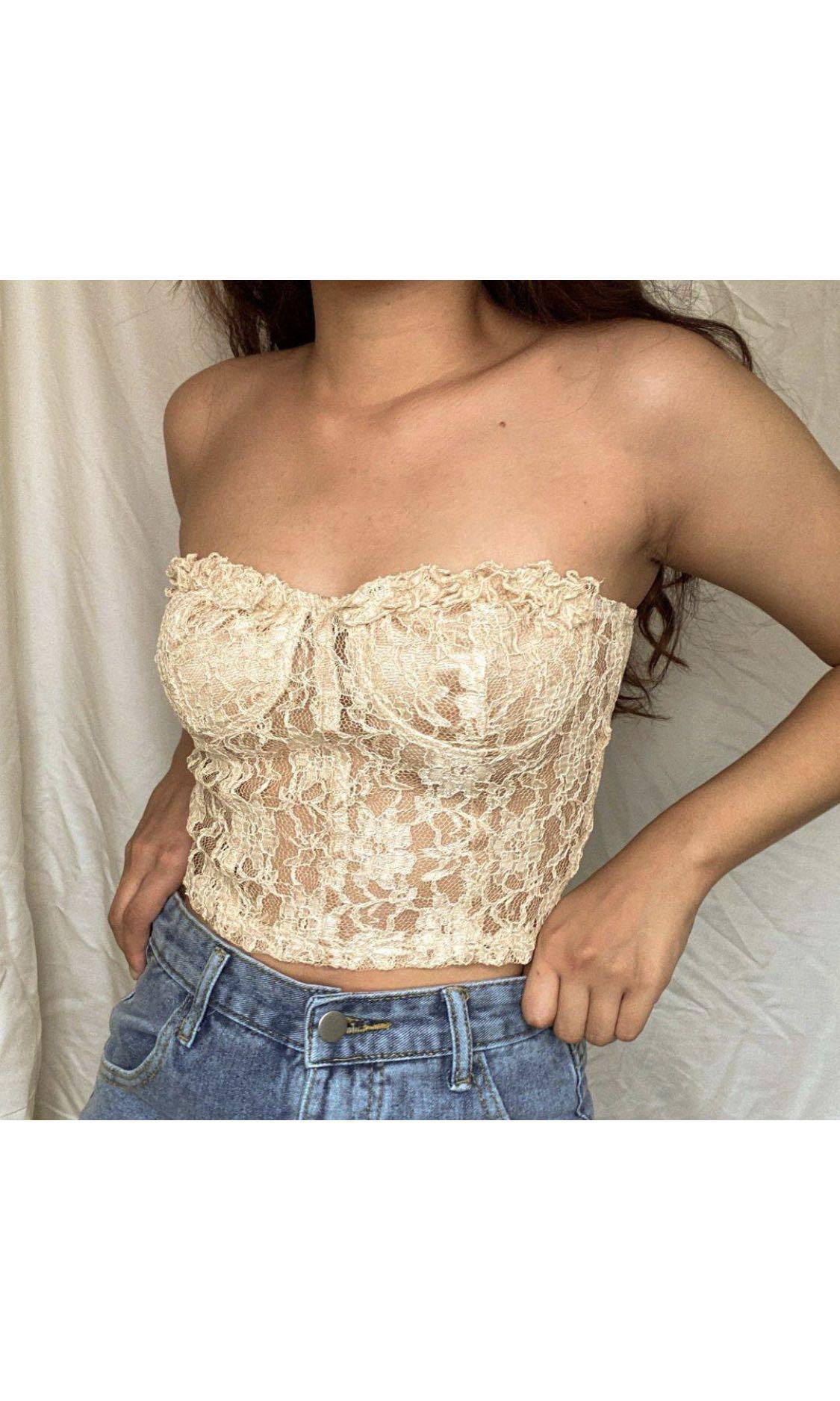 lace bustier top
