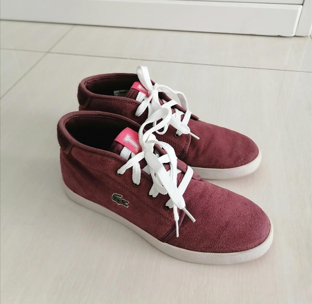 lacoste shoes high cut