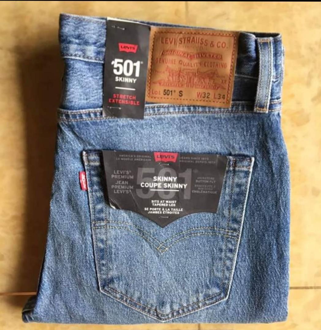 Limited edition)LEVIS 501 SKINNY PREMIUM BIG E, Men's Fashion, Bottoms,  Chinos on Carousell
