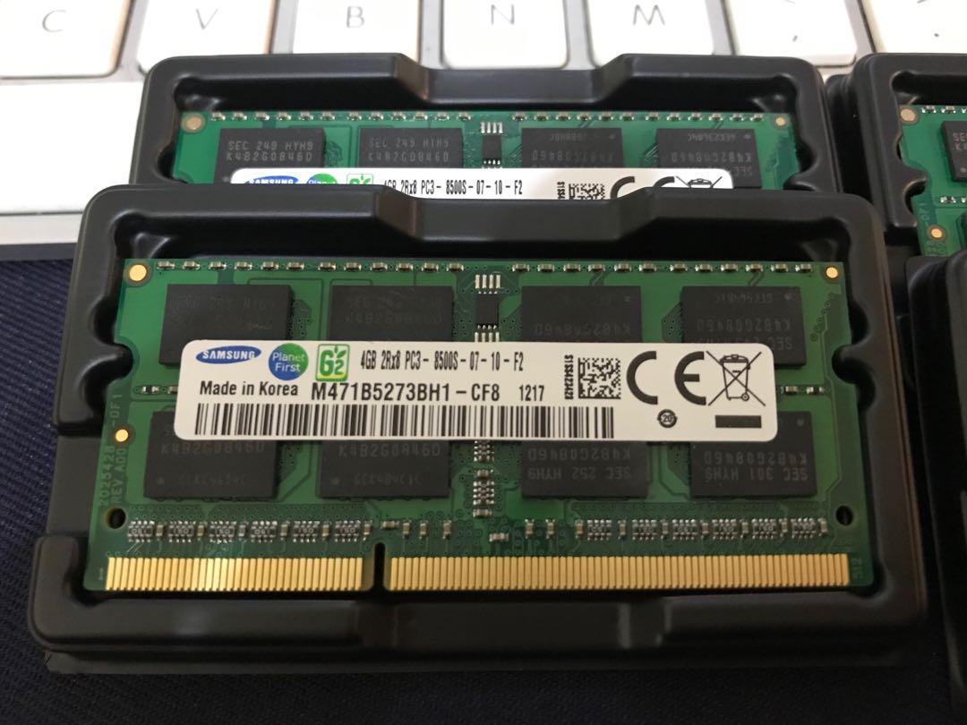 Macbook iMac Memory (RAM PC3-8500 DDR3 1066/1067 MHz), Computers