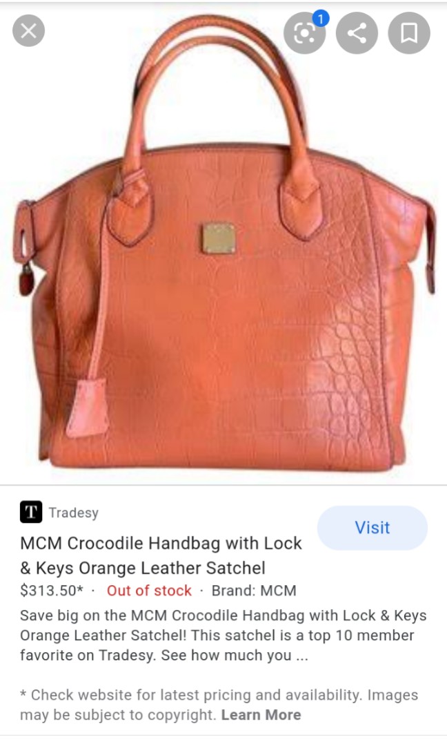 Tradesy mcm hot sale