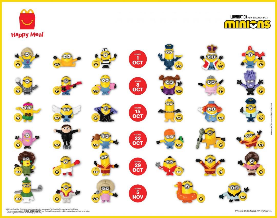 Minions Happy Meal Mcdonald S Week 2 The Rise Of Gru Toys Games Other Toys On Carousell