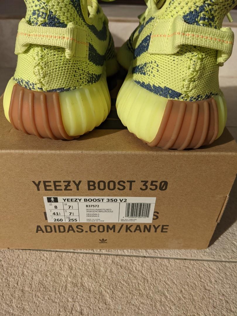 Mint Adidas Yeezy Boost 350 V2 Frozen Yellow Sneakers Shoes US 8