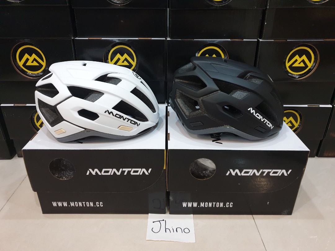 Monton Cycling Helmet Traveller Matt Black Matt White