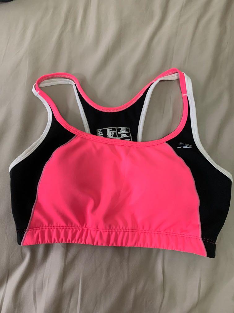 new balance sports bra pink