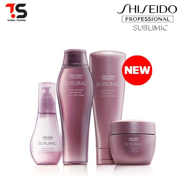 New Launched Shiseido Sublimic Luminoforce Full Series Shampoo Hair Treatment Mask Brilliance Oil Health Beauty Hair Care On Carousell