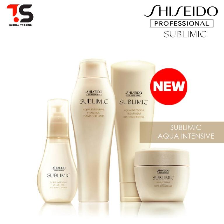 NEW Launched! Shiseido Sublimic Aqua Intensive Full Series - Shampoo/Hair  Treatment/Mask/Velvet Oil, Beauty & Personal Care, Hair on Carousell