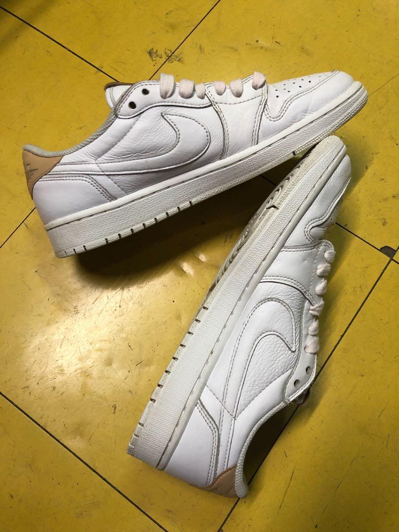 Nike Air Jordan 1 Retro Low OG Premium White Tan Men s Fashion